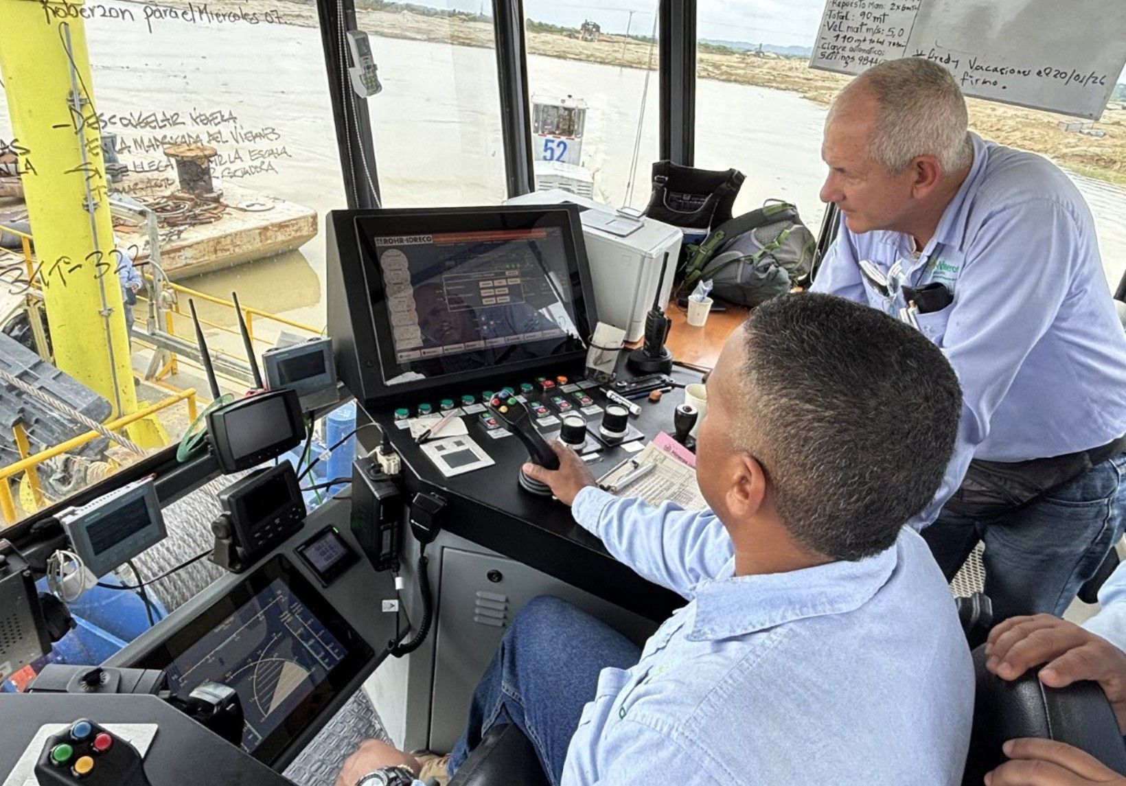 training wheel dredger