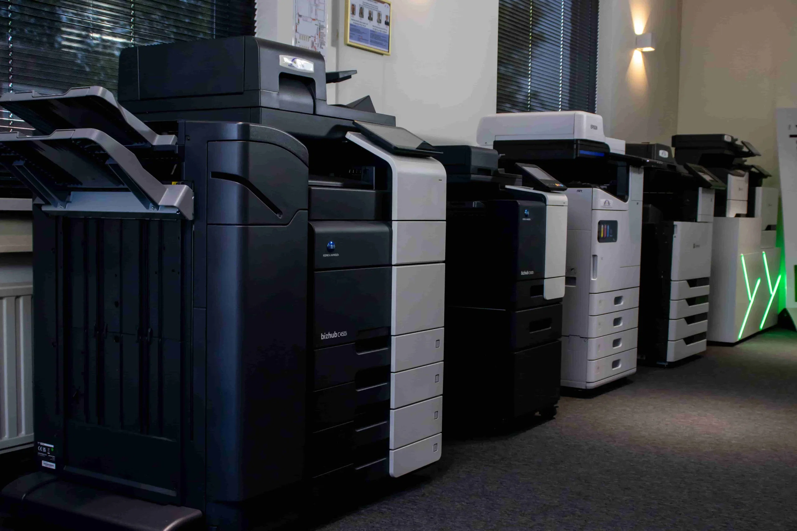 Verschillende printers op een rij
