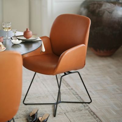 zitstoel oranje kuipstoel