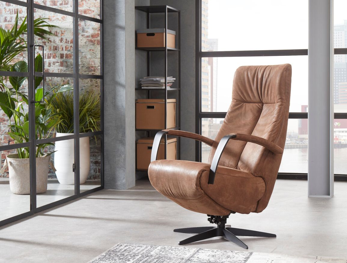 relaxfauteuil bruin