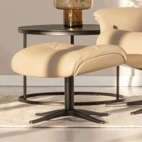 Detail voetenbank makkelijk te verplaatsen zitstoel